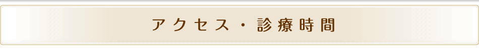 アクセス・診療時間